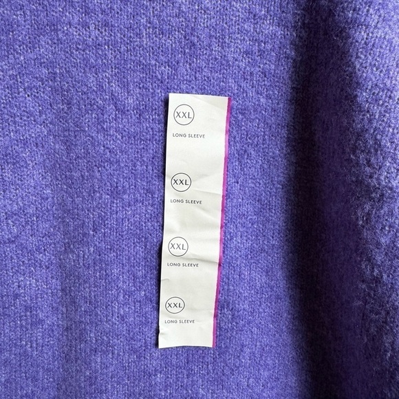 Universal Thread Crew Neck Cashmere-Like Pullover Sweater size XXL Purple - Picture 5 of 6